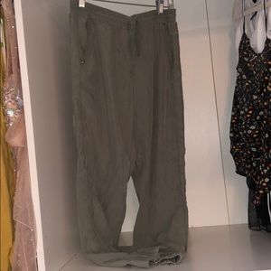 White House Black Market Olive Green Joggers